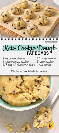 Cookie Dough Vegan, Cream Cheese Peanut Butter, Galletas Keto, Low Carb Desserts Easy, Cookie Dough Bites