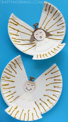 paper plate angel craft for kids to make