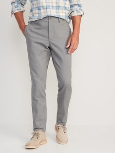 Slim Fit Full-length Pants With Pockets, Slim Fit Full Length Pants With Pockets, Elevated Casual Full-length Bottoms With Side Pockets, Slim Fit Straight Leg Chinos With Belt Loops, Slim Fit Chinos With Pockets, Slim Fit Bottoms With Pockets For Business Casual, Casual Fitted Dress Pants With Belt Loops, Slim Fit Straight Leg Bottoms With Pockets, Casual Fitted Full-length Chinos