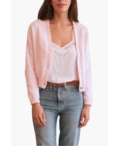 in stock Chic Pink Cardigan For Day Out, Pink Feminine Cardigan For Day Out, Feminine Pink Cardigan For Day Out, Classic Pink V-neck Cardigan, Classic Pink Sweater For Spring, Classic Pink Spring Cardigan, Crop Cardigan, Cropped Cardigan Sweater, Cropped Cardigan