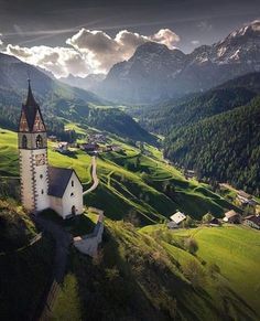 the instagram page on instagram shows an image of a church in the mountains