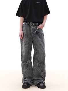 WN7578
■size(cm)




Length
 

Waist
 

Hip
 

裾回り
 




S


107


70


101


59




M


108


74


105


60




L


109


78


109


61




XL


110


82


113


62




■model
175cm 55kg L
■material
91.6% cotton 4.5% polyester 3.9% viscose Gray Denim Jeans For Streetwear, Baggy Gray Jeans For Streetwear, Gray Relaxed Fit Denim Jeans, Gray Washed Denim Jeans, Gray Relaxed Fit Jeans, Relaxed Fit Washed Gray Jeans, Urban Gray Jeans With Pockets, Gray Washed Relaxed Fit Jeans, Urban Gray Jeans For Streetwear