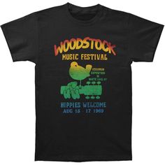 Woodstock Music Festival Aquarian Exposition In White Lake, NY Hippies Welcome Aug 16-17 1969 Graphic Print Cotton T-shirt For Music Festival, Cheap Music-themed T-shirt For Music Festivals, Multicolor Cotton T-shirt For Music Festival, Music-themed T-shirt For Summer Music Festival, Music-themed Cotton T-shirt For Music Festival, Woodstock Music, Festival T Shirts, Concert Tshirts, Summer Festival