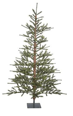 a small christmas tree is shown on a white background