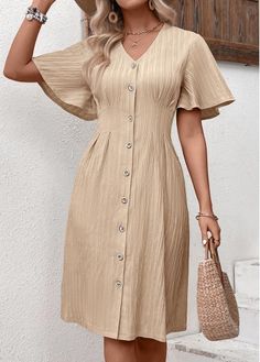 Color:Light Camel;Size:S;Size:XL;Size:XXL;Package Contents:1 X Dress;Occasion:Other;Style:Bohemian; Tunic For Women, Women’s Dresses, Vestido Short, Dresses For Plus Size, Dress Outfits Party, Fancy Short Dresses, Simple Frock Design, Shirt Dress Outfit, African Inspired Clothing