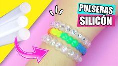 the bracelets are made out of plastic beads