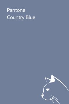 the cover of pantone's country blue, with a white cat on it