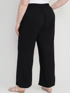 Our easy on, easy off Playa pants provide that always-put-together lounge style without sacrificing comfort.  Partially-elasticized high-rise waistband.  Faux fly.  Diagonal hip pockets.  Draped, soft-spun twill.  #559803 High-waisted pants sit at be Versatile Non-stretch Pants With Elastic Waistband, Casual Bottoms With Wide Waistband And Straight Leg, Casual Straight Leg Bottoms With Wide Waistband, Casual Straight Leg Pants With Wide Waistband, Casual Wide Leg Bottoms With Wide Waistband, Versatile Straight Leg Pants With Wide Waistband, Solid Bottoms With Elastic Side Panels And Loose Hips, Casual High-waisted Bottoms With Elastic Side Panels, Non-stretch Straight Leg Bottoms With Elastic Waistband