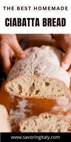 the best homemade ciabatta bread recipe is so easy to make and tastes delicious