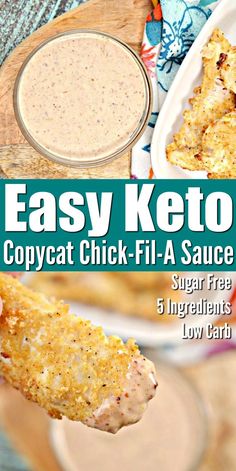 easy keto copycat chicken - fil - a sauce recipe