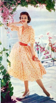 1950 Style, Modest Clothing Women, 1950s Fashion Dresses, 1950 Fashion, Shirtwaist Dress