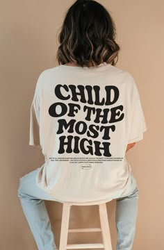 Introducing our new "Child of the Most High " tshirt, a perfect expression of faith and style. This Christian shirt features a timeless design and a powerful message. This shirt is not only a fashionable choice but also a meaningful one. It serves as a reminder of the saving grace of Jesus Christ and the hope and redemption that comes with it. It's a great way to boldly express your faith and share your beliefs with others! ⁑ F U N ⁑ F A C T S ⁑ ☼ Unisex Adult Sizes ☼ 100% Cotton ☼ Washer & Drye Lili Art, Bible Verse T Shirt, Christian Clothing Brand, Bible Verse Tees, Jesus Clothes, Aesthetic Christian, Christian Shirts Designs, Christian Streetwear, Hoodie Ideas