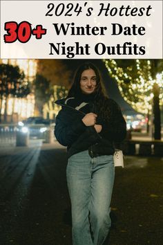 Discover the trendiest winter date night outfits for 2024. Embrace cozy textures and bold colors for a fashion-forward cold-weather date night look. #DateNightOutfits #FallWear Cozy Date Night Outfit Winter, Date Night Sweater Outfit, Winter Date Night Fitted Bottoms, Date Night Dti Outfit, Date Night Pregnant Outfit Winter, Trendy Date Night Outfit