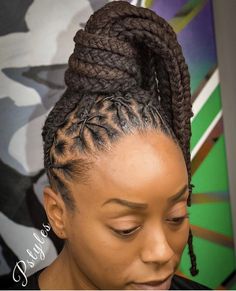 Style For Locs, Medium Natural Hair Styles, Hair And Skin Vitamins, Skin Vitamins, Black Hair Updo Hairstyles, Dreadlock Styles, Dreads Styles