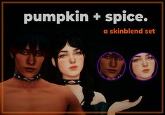 an advertisement for the skin brand pumpkin spice