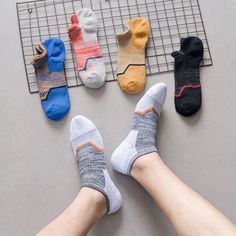 Desciption: 100% Brand new and high quality  QUANTITY: 5 pairs  Color：Like the picture. MATERIAL:72% Cotton 26% Polyester 2%Spandex SIZE:One Size fit EU 36-42/Us Size 6.5-9 SEASON: Spring Summer Autumn Winter Package includes: 5 pairs of socks. Casual Non-slip Outdoor Socks, Breathable Casual Sports Socks, Breathable Casual Hiking Socks, Comfortable Casual Socks For Outdoor, Comfortable Casual Outdoor Socks, Casual Gray Sports Socks, Casual Gray Breathable Socks, Casual Anti-odor Socks For Outdoor, Casual Anti-odor Outdoor Socks