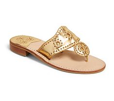 Step out in the Jack Rogers signature sandal. As relevant with walking shorts as a sundress, this shoe is essential for summer. From Jack Rogers. Gold Cushioned Flip Flops For Spring, Gold Cushioned Sandals For Summer, Casual Closed Toe Gold Flip Flops, Gold Sandals With Removable Insole For Summer, Casual Gold Flip Flops For Spring, Gold Flip Flops For Beach In Spring, Casual Gold Closed Toe Flip Flops, Casual Gold Sandals For Spring, Casual Gold Sandals For Beach Season