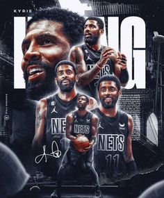 the new york nets basketball team is featured in this poster