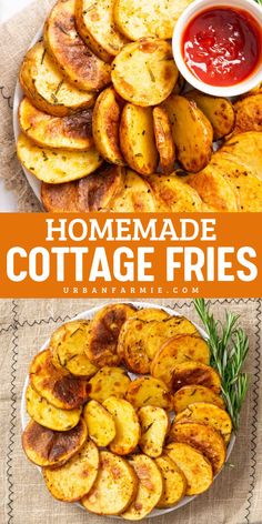 Crisp on the outside, tender on the inside! These Cottage Fries are a game-changer for your New Year, Super Bowl party food ideas or Game Day menu. Made with just 6 ingredients in 30 minutes, they can be oven-baked or air-fried for the ultimate snack! Cottage Fries, Potato Side Dishes Easy, Brown Cottage, 4th Of July Food, Bbq Side Dish, Barbecue Sides, Vegetarian Barbecue, Bbq Side, July Recipes