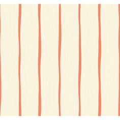 an orange and white striped wallpaper pattern