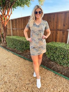 Weekender Camo Dress Casual Fall Loungewear Dresses, Casual Fall Dresses For Loungewear, Casual Stretch Loungewear Dresses, Casual Stretch Dresses For Loungewear, Casual Relaxed Fit Dress For Fall, Camo Dress, Casual Sporty, Dress Romper, Pocket Detail