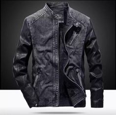 Adam Denim Leather Jacket (2 Colors) – BOJONI Summer Jacket Men, Light Summer Jacket, Casual Denim Jacket, Moda Denim, Fitted Denim Jacket, Denim Jacket Fashion, Fashion Stand, Jean Jacket Men, Denim Shirt Men