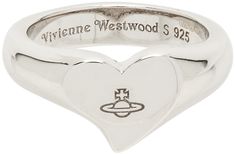 Signet ring in sterling silver. · Logo engraved at face · Full hallmarking Supplier color: Rhodium Aries Ring, Vivienne Westwood Ring, Ring For Boyfriend, Unusual Wedding Rings, Victorian Style Rings, Vivienne Westwood Jewellery, Chunky Silver Rings, Unique Silver Jewelry, Silver Logo