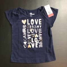 Brand New With Tags Epic Threads Sparkly Glitter Heart Tee. Casual Short Sleeve Tops With Glitter Print, Cute Short Sleeve Tops With Glitter Print, Cute Glitter Print Short Sleeve Tops, Cotton Short Sleeve Tops With Glitter Print, Heart Tee, Glitter Hearts, Kids Shirts, Shirts Tops, Thread