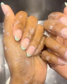 Not only is this wellness trend continuing to grow, but it's also starting to make its way into the beauty world, and I have no doubt that matcha-coloured nails will be everywhere next year. Whether you want a block colour or matcha French tips, there are so many options available.
#nailtrends #matchagreennail Colour French Manicure, Matcha Green Nails, Essie Mint Candy Apple, Mint Green Nail Polish, Color French Manicure, Holiday Nail Ideas, My Birthday Ideas, Nail Picking, Mint Green Nails