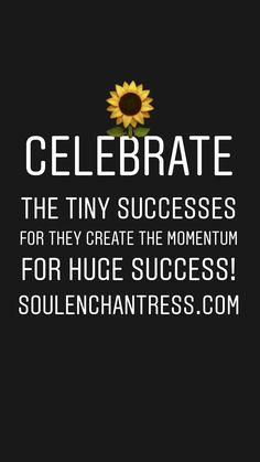 a sunflower with the words celebrate on it and an image of a black background