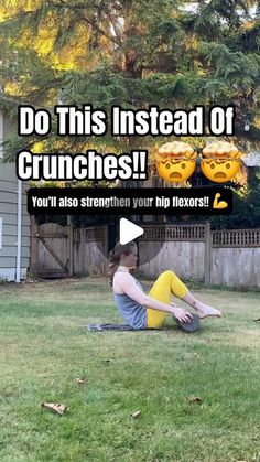 Meghan Callaway - Fitness Coach on Instagram: "Do this instead of crunches!! 🤯🤯

I promised I’d share some flexion exercises, so here is one of many options! This core exercise is also anti-extension in nature. 

This core stability exercise also strengthens the hip flexors, and improves hip mobility.⁣ ⁣⁣

This is SO much tougher than it looks!

👉 Follow me if you want a STRONG core!! 

Coaching tips: 

Sit on the ground, and hold a roller, dowel, or other object. Bend your knees, and lift your feet from the floor.

Lean back a small amount. Your head, torso, and hips should be in a stacked position.⁣

While remaining in this position, tuck your knees in towards your body, reach forward with your arms and bring the roller around and under your feet. Once you do this, extend your knees a