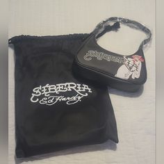 Ed Hardy X Siberia Hills Y2k Purse Shoulder Bag W/Dustbag -Nwt- Y2k Rectangular Shoulder Bag For Streetwear, Trendy Rectangular Bag For Streetwear, Trendy Shoulder Bag For Streetwear, Trendy Streetwear Shoulder Bag, Streetwear Shoulder Bag With Removable Pouch, Trendy Crossbody Bags For Streetwear, Y2k Style Streetwear Bag, Y2k Satchel Shoulder Bag For Streetwear, Y2k Rectangular Streetwear Bag