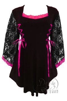 Dare To Wear Victorian Gothic Women's Plus Size Anastasia Corset Top Black/Fuschia Dark Purple Shoes, Gothic Black Women, Corset Top Black, Plus Size Gothic, Gothic Clothes, Happy Ending, Purple Shoes, Victorian Women, Victorian Gothic