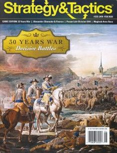 the cover of strategy and tactics magazine with an image of men on horseback in battle