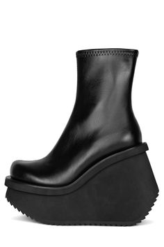 Platform Boots Aesthetic, Platform Knee Boots, Jeffrey Campbell Heels, Street Accessories, Boot Fits, Open Toe Boots, Platform Boots Chunky, Fashion Aesthetics, Total Black