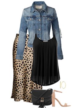 Mode Chanel, Leopard Print Skirt, Summer Work Outfits, Print Skirt, Fashion Mode