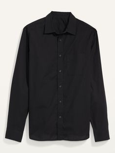 The Everyday Shirt for men is the button-down that puts in work eight days a week.  Spread collar.  Seamed back yoke, with center box pleat.  Long sleeves, with buttoned cuffs and buttoned sleeve plackets.  Seven-button placket.  Patch pocket at left Black Long Sleeve Shirt With Buttoned Pockets, Business Casual Long Sleeve Dress Shirt With Button Closure, Formal Long Sleeve Shirt With Pockets, Formal Button-up Shirt With Pockets, Semi-formal Dress Shirt With Welt Pockets, Semi-formal Long Sleeve Dress Shirt With Welt Pockets, Business Button-up Shirt With Pockets, Classic Long Sleeve Dress Shirt With Welt Pockets, Solid Long Sleeve Dress Shirt With Pockets