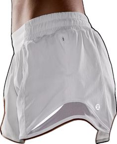 White Short Length Athletic Shorts For Running, White Athletic Shorts For Running, White Functional Running Shorts, Lululemon Athletic Shorts With Built-in Shorts, White Short Bottoms By Lululemon, White Short-leg Athletic Shorts For Running, White Athletic Shorts With Built-in Shorts For Running, White Go-dry Athletic Shorts For Running, Lululemon Athletic Shorts With Built-in Shorts For Summer