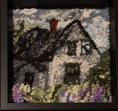 an image of a house made out of buttons