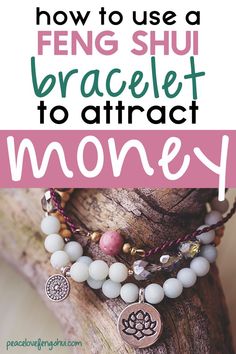 bracelets with the words how to use a fidgett to attract money