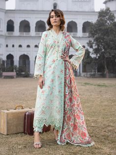 Brand: Faiza FaisalProduct Code: Maya-JuliaCollection: Maya Faizal Faisal Unstitched Luxury Lawn Summer CollectionFabric: Lawn DESIGN DETAILS: Brand: Faiza FaisalProduct Code: Maya-AmiraCollection: Maya Faizal Faisal Unstitched Luxury Lawn Summer CollectionFabric: Lawn DESIGN DETAILS: DISCLAIMER:* Lining, Laces, and Tassels are not included in unstitched variants.* Embellishment items in stitched outfits are subject to market availability.* The actual colors of the outfit may vary from the colors being displayed on your device. CARE INSTRUCTIONS: Extra Fabric Has Been Used For Shoot Original Color May Vary Slightly From The Picture Dry Clean Recommended Iron The Clothes At Moderate Temperature Do Not Use Bleach, Or Stain Removing Chemicals Damp Fabric Should Not Be Exposed To Sunlight Maya Pakistani Clothes Online, Lawn Design, Printed Dupatta, Embroidered Sleeves, Printed Trousers, Extra Fabric, Fabric Stores Online, Best Wear, Designer Suits