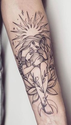 Motherhood Tattoos, Virgo Tattoo Designs, Mother Nature Tattoos, Nature Tattoo Sleeve, Virgo Tattoo, Mom Tattoo Designs, Inspiration Tattoos, Mother Tattoos, Tattoos Geometric