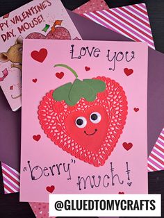 valentine's day cards with the words i love you berry much