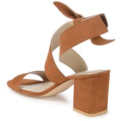 A bow at the ankle adds a little extra flair to the Hether by Journee Signature. This toe strap heel features a crisscross detail and covered block heel. Genuine suede uppers shape this must-have look, and a 4 mm Tru Comfort Foam™ footbed lines the insole. Block Heel Sandals, Block Heels Sandal, Hook And Loop, Heel Sandals, Strap Heels, Block Heels, Sandals Heels, Rust, Genuine Leather