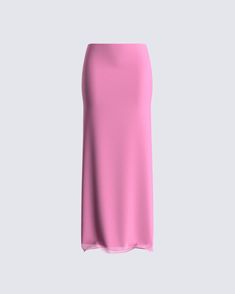 Anything is possible with a little bit of pink 💅 Get ready for the day in radiance with this stunning pink maxi skirt. Crafted from stretch mesh, boasting a maxi-length, and designed with an inner lining - this skirt is a must-have 😚 Pink Maxi Skirt Outfit, Long Bodycon Skirt, Long Pink Skirt, Skirt Png, Pink Maxi Skirt, White Long Skirt, All Pink, Maxi Skirt Outfits, Model Inspo