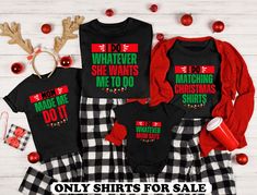 The Family Christmas Shirts are perfect for creating festive memories. These funny matching family shirts make excellent Christmas group shirts and matching outfits. Celebrate the holidays with these fun and unique sibling and family matching shirts. Product Description: ⇝ Bella and Canvas Brand Shirts ⇝ Unisex Adult Sizing ⇝ Rolled Sleeves in pictures are for styling purposes only ⇝ Props used in photos for are NOT included with purchase ⇝ Please consult the listing image for information regard Matching Family Christmas Shirts, Funny Matching, Christmas Matching, Family Shirts Matching, Group Shirts, Brand Shirts, Family Christmas Shirts, Rolled Sleeves, Christmas Mom