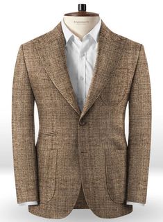 Reveal your sense of style in this vintage inspired tweed jacket. 
 
 Custom Made Pablo Style jacket, exclusively hand tailored by our most excellent craftsmen,styled with patch pockets and wide peak lapels(4.5"). 
 
 Made from Pure 100% Premium Wool, one of the finest fabrics available, colors to choose from, Jacket is fully lined. 
 
 When it comes to stylish, sophisticated clothing, our jackets are all you want. 
 
 Lining: 100% Viscose; Dry Clean. Style Tweed Jacket, Red Tweed Jacket, Blue Tweed Jacket, Modern Tailoring, Tweed Sport Coat, Harris Tweed Jacket, Blazer For Men, Jacket Collection, Suits Men