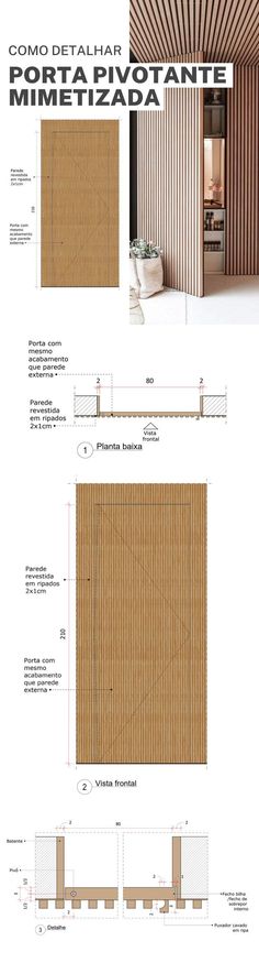 an architectural drawing shows the interior and exterior of a house with wooden slats on it