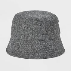 Give your summer looks a casual-cool kick with this Recycled Polyester Bucket Hat from Goodfellow & Co™. Designed with a 2.75-inch brim, this gray bucket hat features stylish reinforced stitching details and embroidered eyelet holes for a breezy look that goes well with any outfit. Made of midweight knit material, it provides a comfortable fit for all-day wear, and the pull-on style makes it easy to put on or take off. Goodfellow & Co™: Feel good in what you wear, anywhere. Casual Lightweight Hat, One Size Fits Most, Black Lightweight Casual Bucket Hat, Casual Lightweight Black Bucket Hat, Casual Lightweight Flat Brim Hat, Casual Reversible Bucket Hat With Short Brim, Casual Reversible Hats, One Size, Casual Brimmed Streetwear Hat, Casual Adjustable Reversible Bucket Hat, Spring Gray Bucket Hat