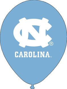 a blue balloon with the word north carolina on it